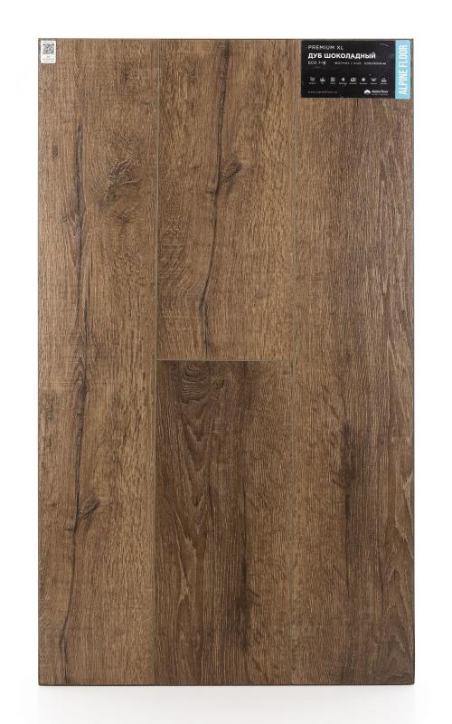 SPC ламинат Alpine Floor Дуб Шоколадный ECO 7-18